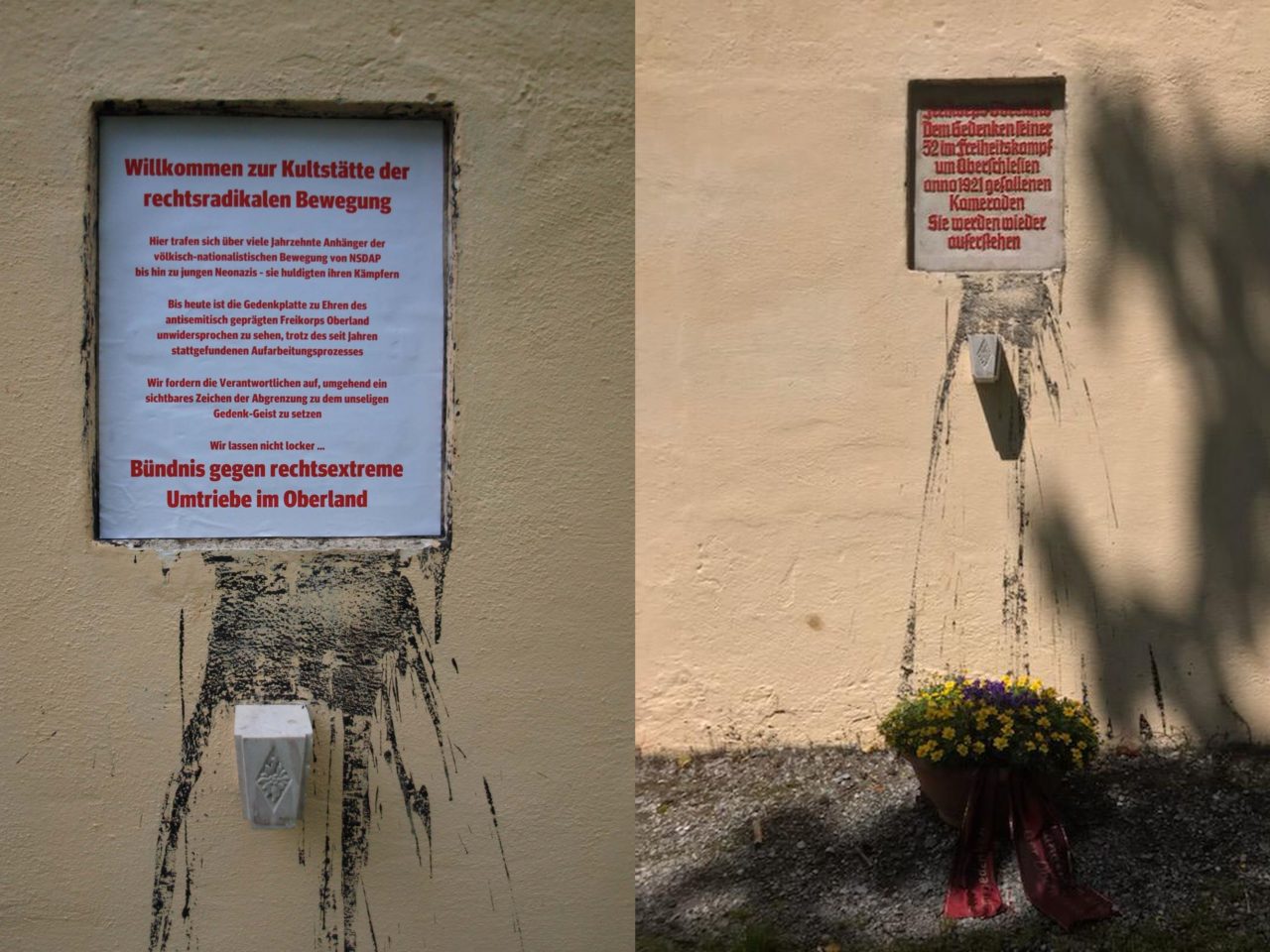 Kunstaktion gegen Rechtsextremismus