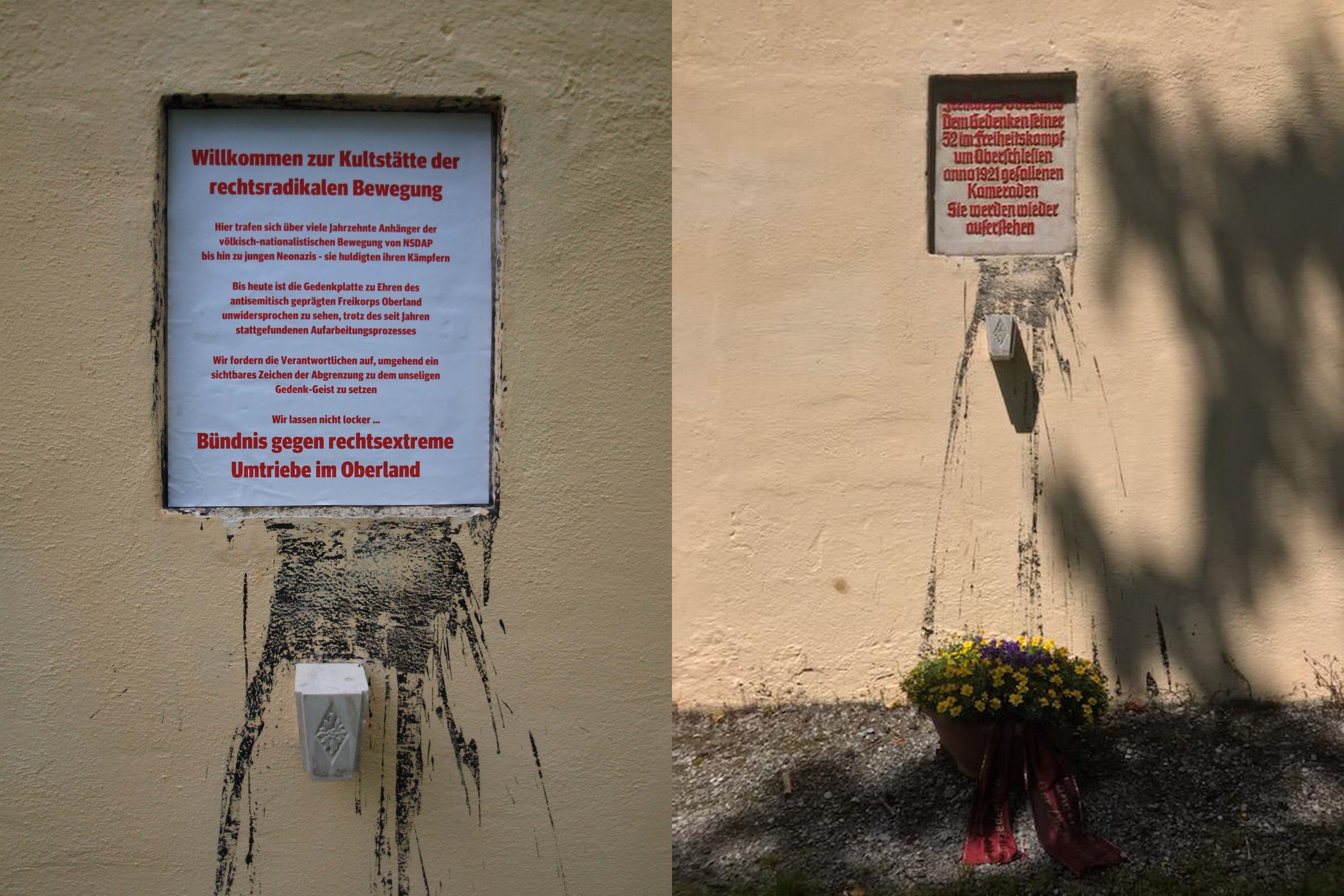 Kunstaktion gegen Rechtsextremismus