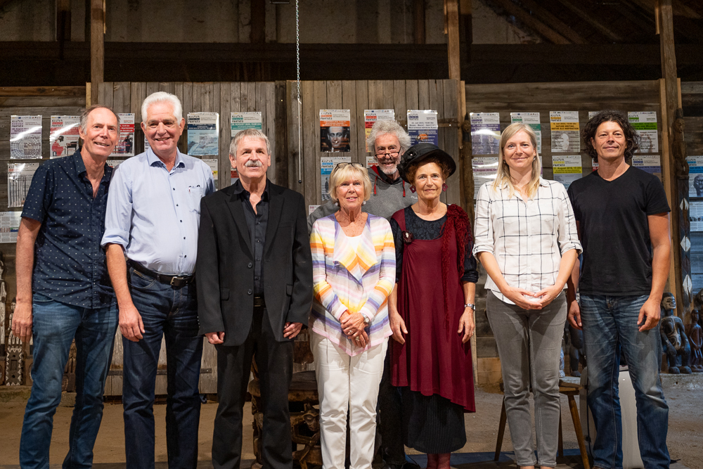 Die Protagonisten und Künstlerinnen beim Thementag zum Literaturcafé